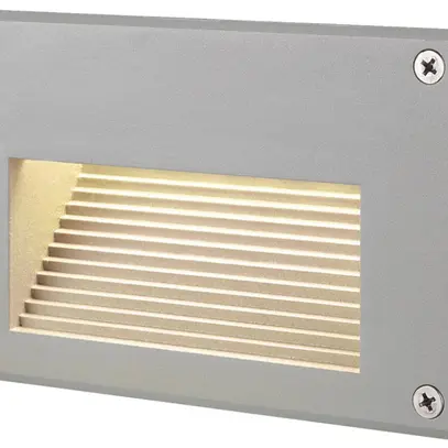 Lampada a muro LED INS SLV BRICK DOWNUNDER, 3.6W 30lm 3000K IP54 grigio argento 