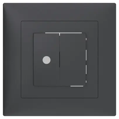 Abdeckset SIDUS zu Ventilatorschalter anthrazit 