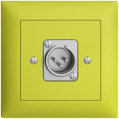 Prise ENC XLR avec fiche EDIZIOdue lemon 