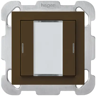 UP-Taster kallysto B KNX 2× RGB LED s/e-link braun 