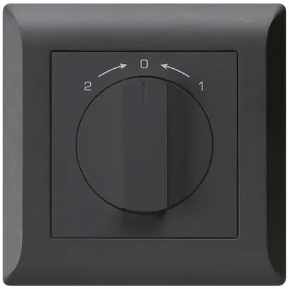 Contatto rotativo INC 1>0<2 nero kallysto.line con manopola 