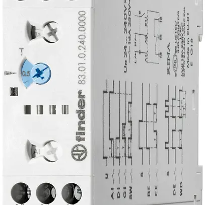 Relais multifunction temporisé INC Finder 83.01 1C 16A 
