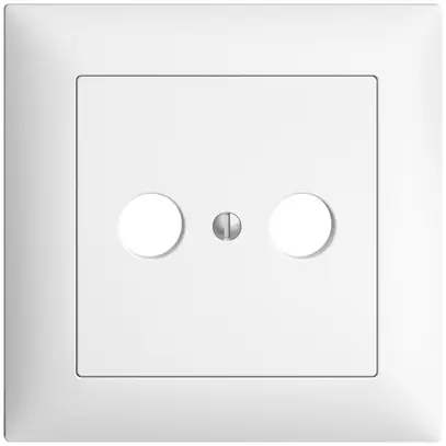 Kit frontal ENC EDIZIOdue blanc 88×88mm 