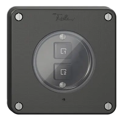 Poussoir scène 2 scènes vertical/2T NEVO Wiser N.CO noir 