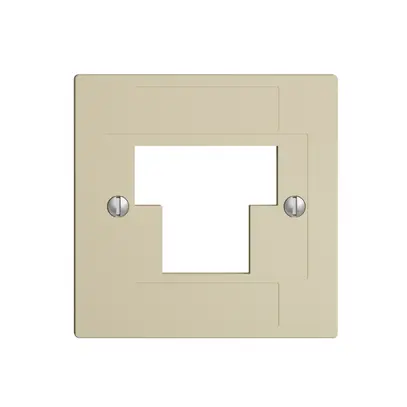 Placca frontale 1×TT,2×RJ45 vanille, ITplus ITM EDIZIOdue 