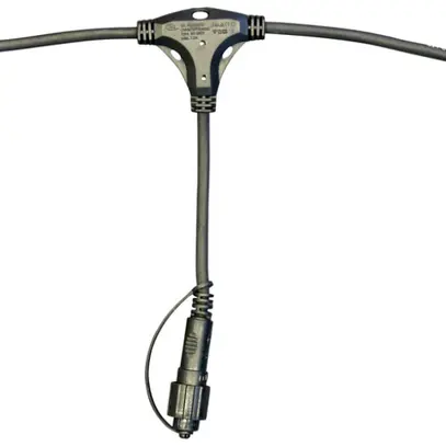 Raccordo-T QuickFix3+ Divider2 230V, con 2 uscite, nero 