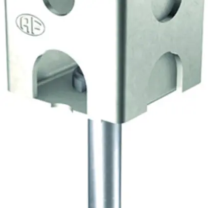 Supporto per filo Quadro AV 59 acciaio inossidabile A2, vite 5×40mm 