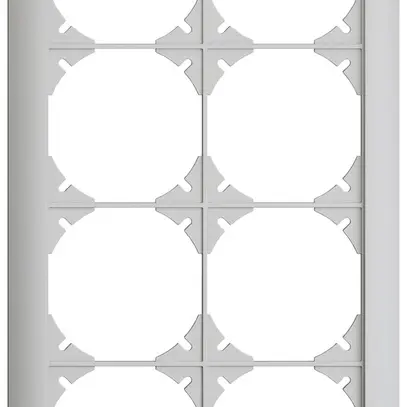 En-tête ENC EDIZIOdue SNAPFIX® 4×2 vertical 148×268mm gris clair 