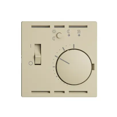 Termostato ambiente INC EDIZIOdue vanille, con sonda e orologio 