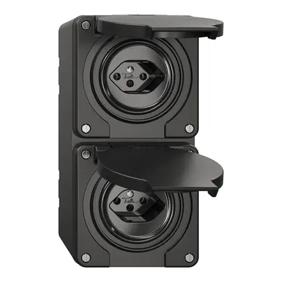 Combinazione NAP NEVO, 2×presa tipo 13, nero 