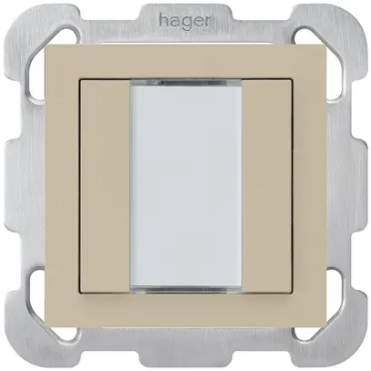 Poussoir ENC kallysto B KNX 2× s/e-link beige 