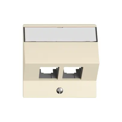 Kit di montaggio EDIZIO.liv EASYNET S-One SNAPFIX® inclinato per 2×RJ45 cr 
