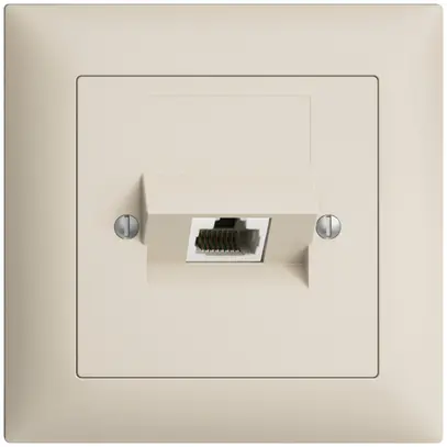 Presa INC 1×RJ45/u 4P ITplus EDIZIOdue crema 