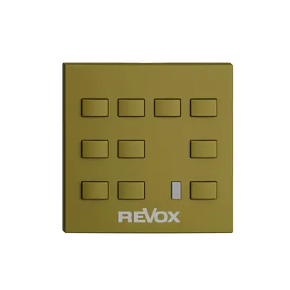 Kit de montage EDIZIOdue F pour Voxnet p. gravure, 10 boutons & IR, olive 