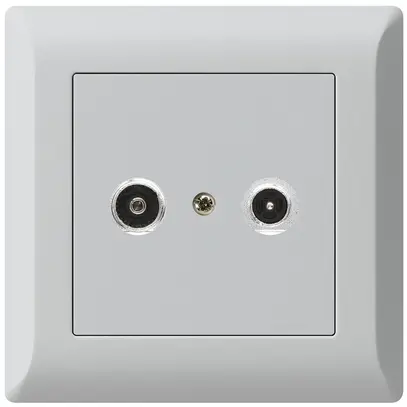 Prise antenne ENC kallysto.line R/TV 10.5dB 2GHz gris clair 