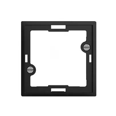 Plaque frontale EDIZIOdue noir pour lampe témoin plate 