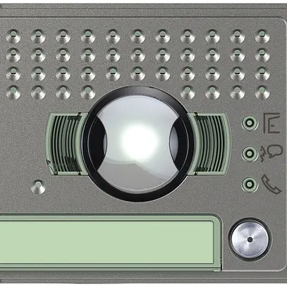 Façade pour module haut-parleur/caméra de porte 96° Sfera avec 1 bouton 