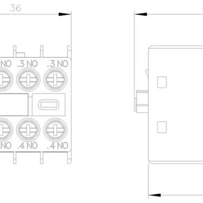 Contact auxiliaire Siemens SIRIUS 3RH2911-1HA31 3F+1O 6A/230V bornes à vis 