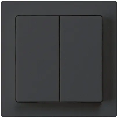 Kit frontal kallysto 60×60 noir pour interr.a.bouton double 