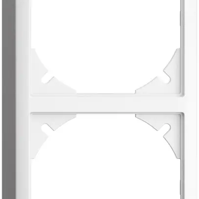Capot EDIZIOdue 39mm I-I blanc pour combinaison vertical/horizontal 