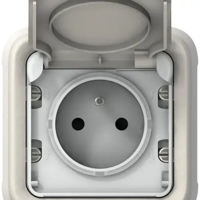 Prise ENC PLEXO FR LNPE blanc 16A 250V IP55 
