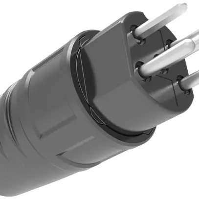 Spina mobile ELBRO T15 IP54 gomma nero 