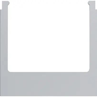 Cornice design audio Hager elcom.touch/elcom.fon quadrato alluminio naturale 