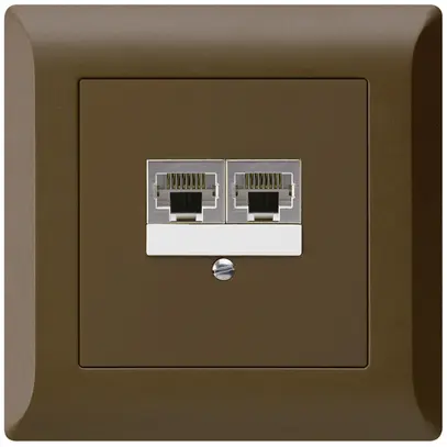 Scatola INC kallysto.line 2×RJ45s separato marrone 