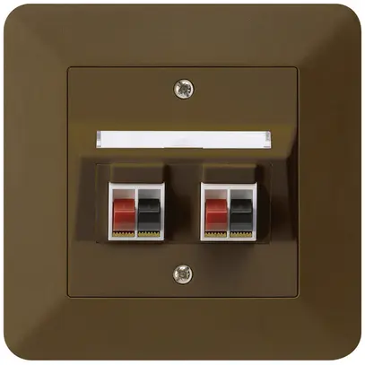 Presa INC audio kallysto.trend 2×marrone morsetto per 2 altoparlante 
