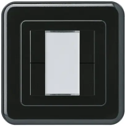 Poussoir ENC Hager basico C KNX IR quadruple LED noir 