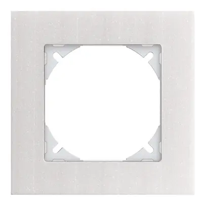 Cadre de rec.EDIZIOdue prestige 1×1 marbre blanc 
