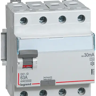 Disgiuntore monoblocco Legrand 4P 40A 30mA tipo A, 5 pezzi 