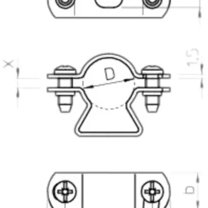 Collare Bettermann Ø30…38mm alluminio 