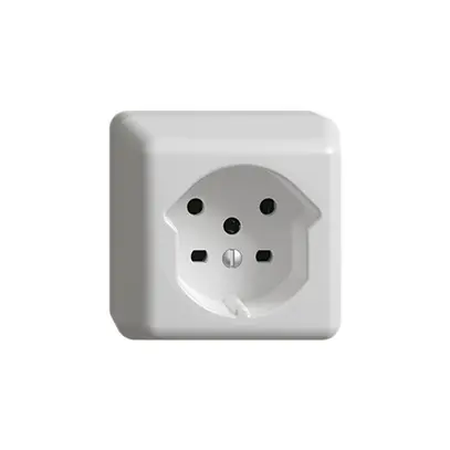 Presa AP FH T15 bianco, con morsetti innest. 