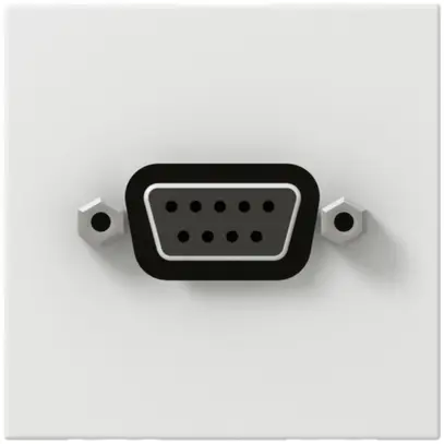 Prise INC MOS RS232 D-Sub/9L blanc 