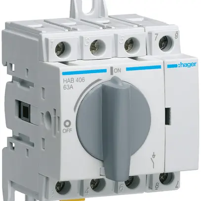 Interruttore sezionatore Hager HAB406 4L 63A 