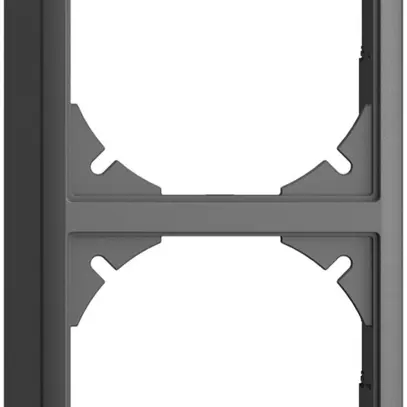 Kappe EDIZIOdue 54mm I-I dunkelgrau für Kombination vertikal/horizontal 