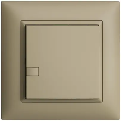 Poussoir ENC KNX 1× EDIZIOdue sand RGB sans LED 