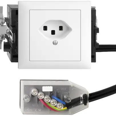 Presa INS EDIZIOdue T23 L2 bianco 49…69mm Snap per Technofil 