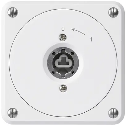 Contact pivotant à clé ENC robusto blanc sans clapet sans cylindre 1P 