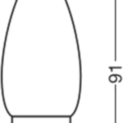 Lampada LED LEDVANCE CLASSIC B B22d 3.4W 470lm 827 B10.5 opaco Ø35×91mm 