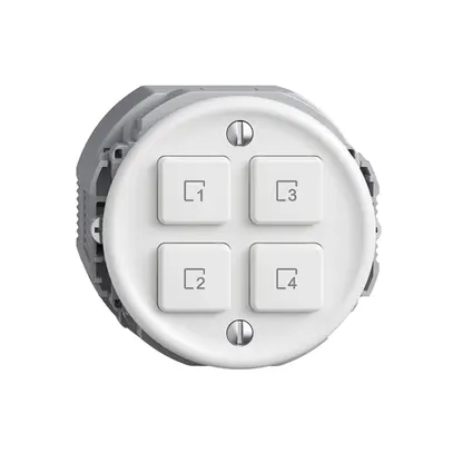 Poussoir scène 4 scènes/4T Sdue Wiser blanc 