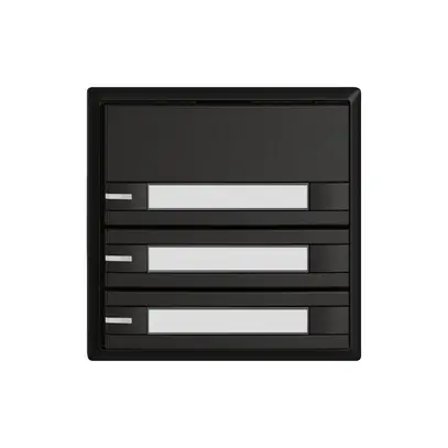 Poussoir KNX RGB EDIZIO.liv SNAPFIX® capteur temp.RGB-LED étiqu.3×com.2T no 