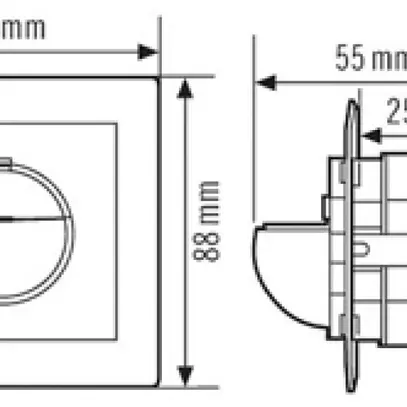 Rilevatore di presenza INC ESYLUX 180° PD-C 180i/16 UC CH, opale opaco 