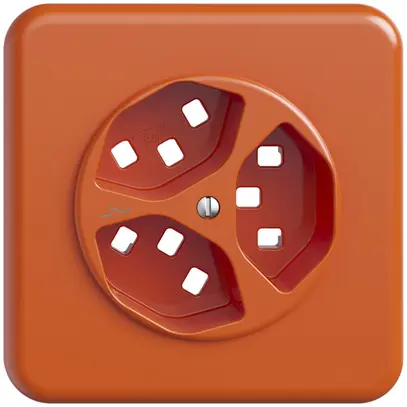 UP-Frontset STANDARDdue 3×T23 1×getrennt, 90×90mm, orange 