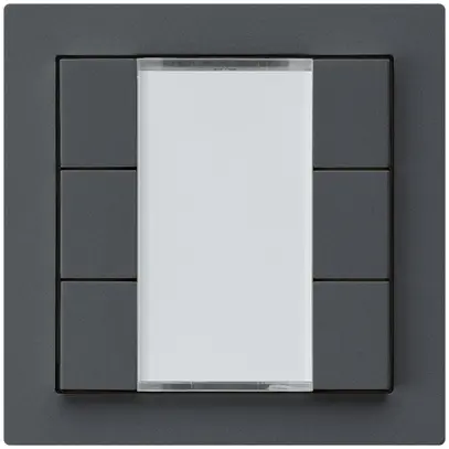 Frontset Hager kallysto 6×KNX systemlink/easylink anthrazit 