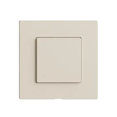 Kit copertura per interruttore 1c/1t Edue Wiser crema 