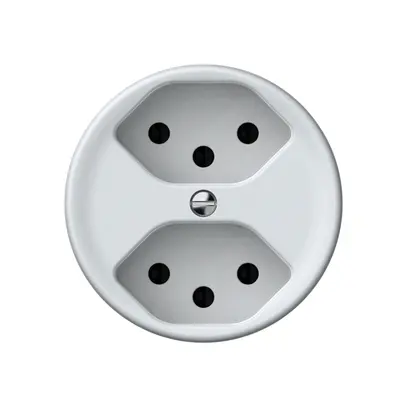 Presa origin 2×tipo 13 10A 230V 60×60mm bianco 