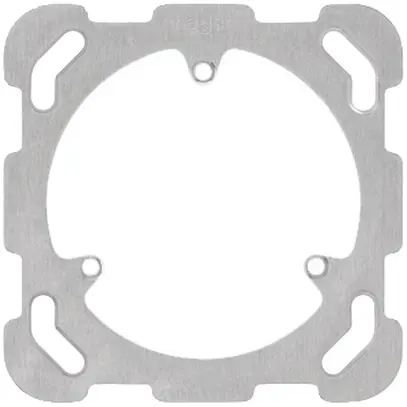 Plaque de fixation Hager 1×1 