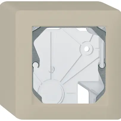 Intestazione AP Hager kallysto 1×1 86×86mm beige 